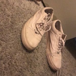 (slightly worn) pink vans